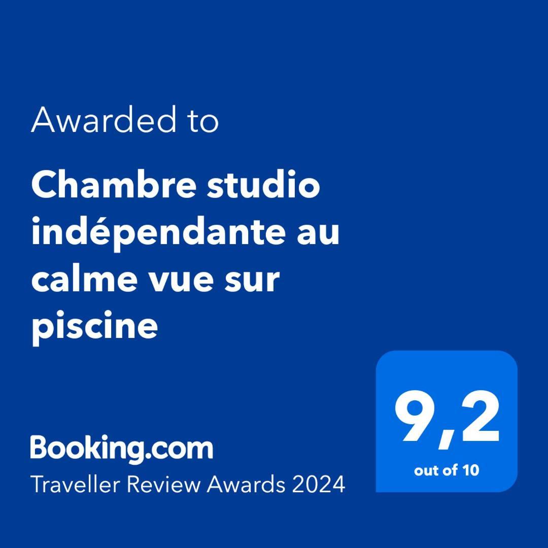 Chambre Studio Independante Au Calme Vue Sur Piscine Teyran Luaran gambar
